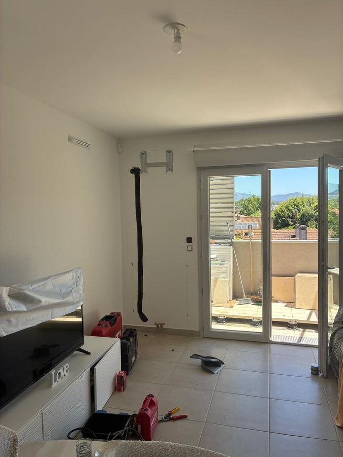 Chantier d'installation climatisation IDT — réalisation 4