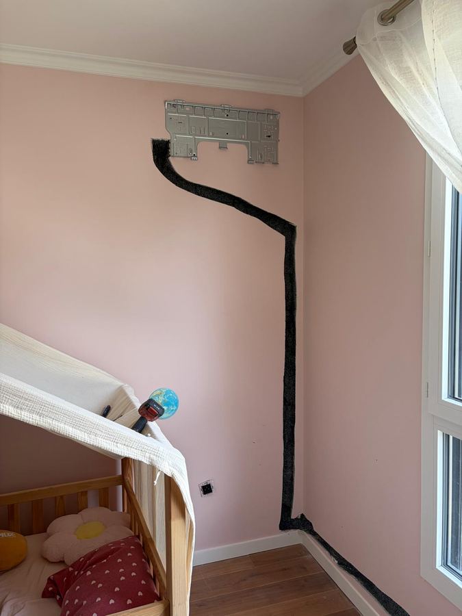 Chantier d'installation climatisation IDT — réalisation 6